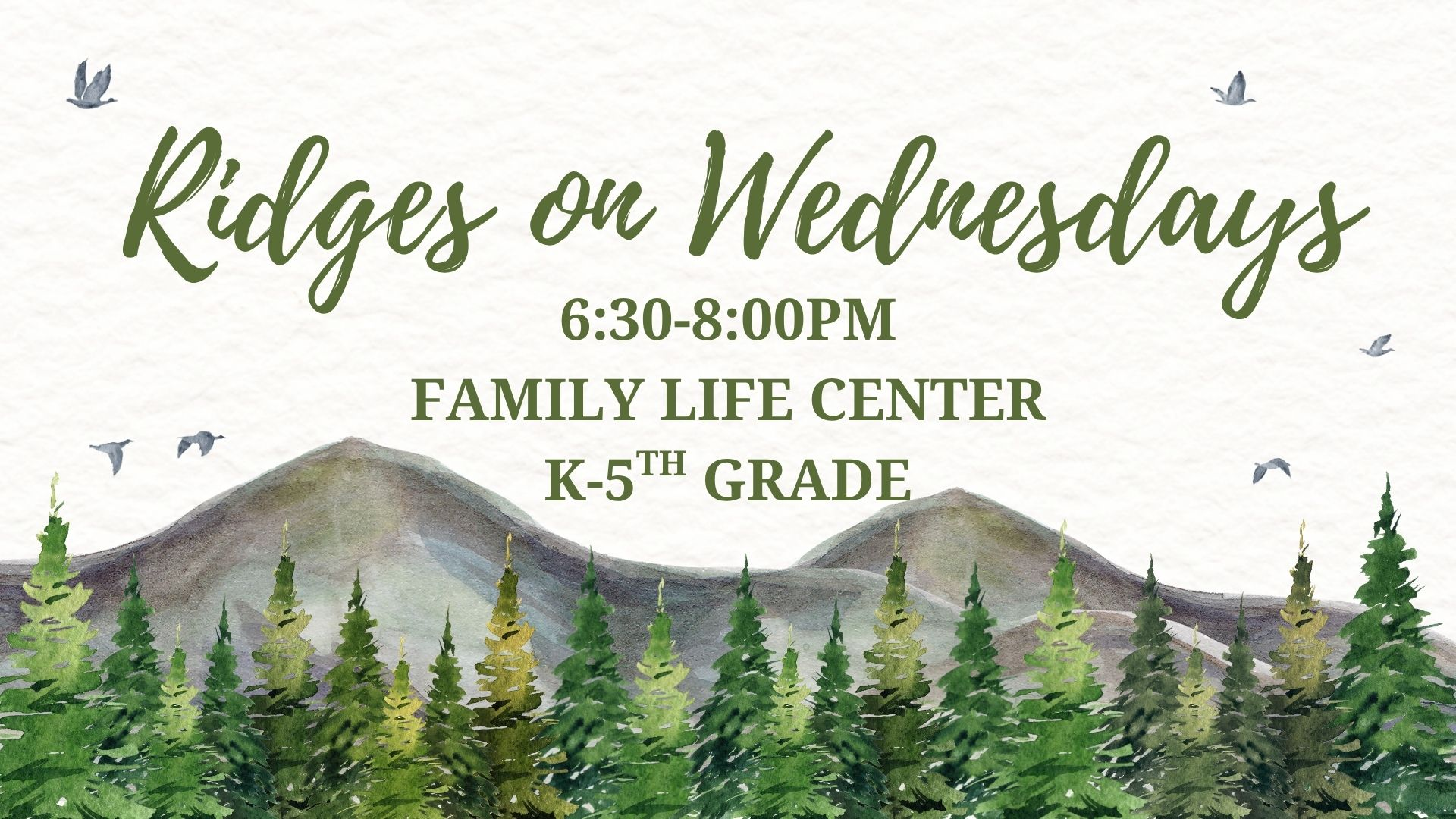 Ridges on Wednesdays